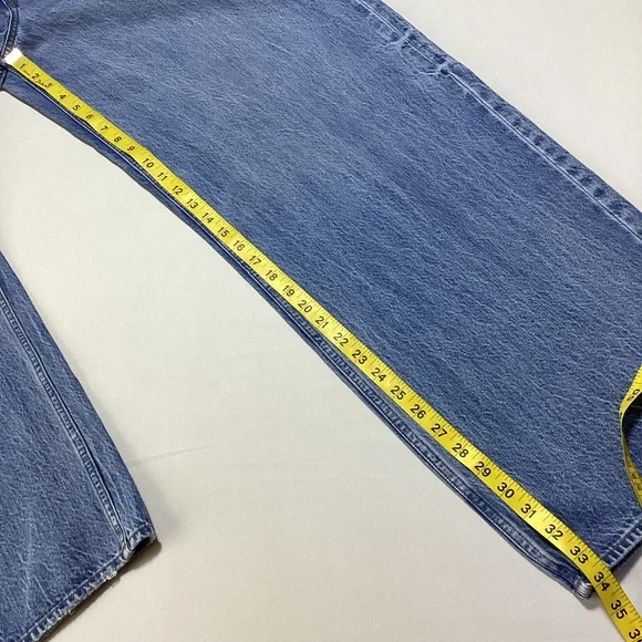 Abercrombie & Fitch Low-Rise Ultra Loose Light Blue Denim Jeans - Picture 10 of 13